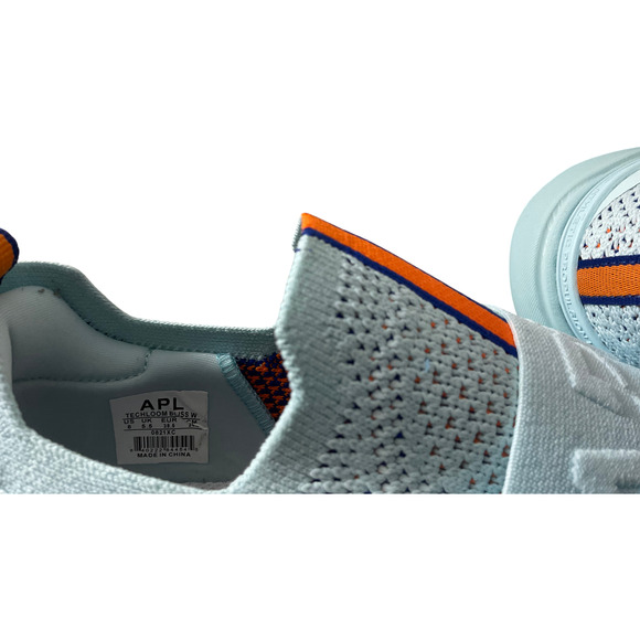 APL Women's Techloom Bliss Sneakers Gulf Blue Orange Size 8 Athletic Shoes New - Picture 3 of 12